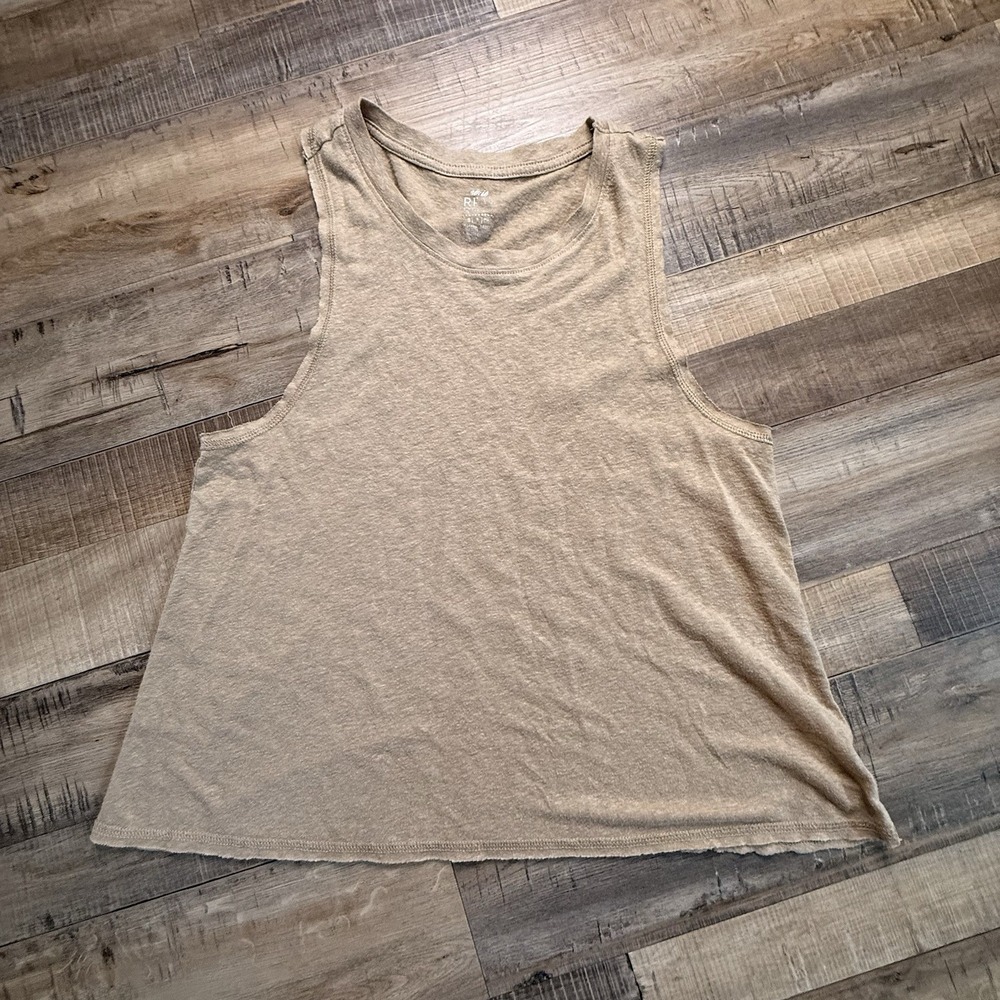 Aerie Linen Blend Real Soft‎ Tank Sz Small Brown